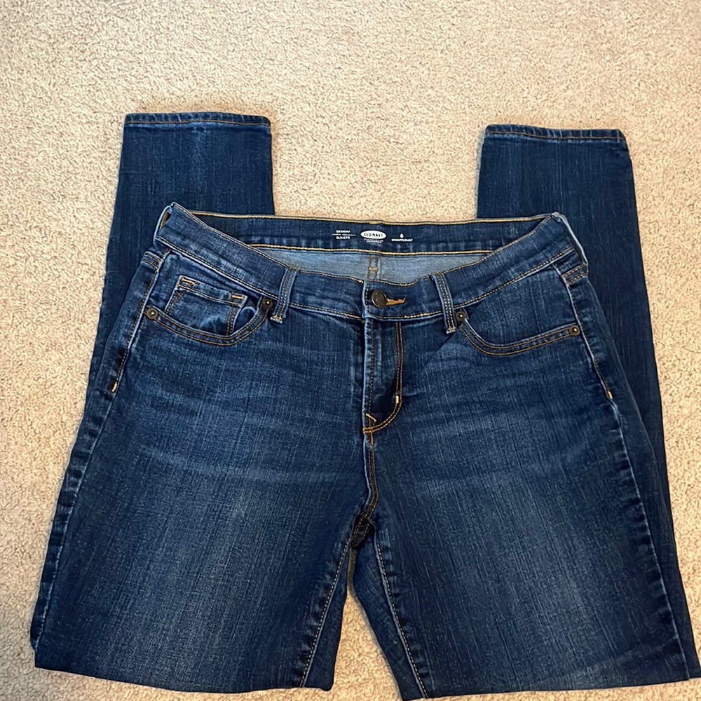 Old Navy skinny short/court denim jeans size 6 like New